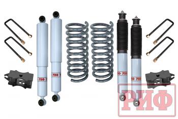 36 649 р. Лифт-комплект РИФ лайт газовый УАЗ Патриот лифт 60 мм (rif-patr-c-g-lite). Увеличить фотографию 1