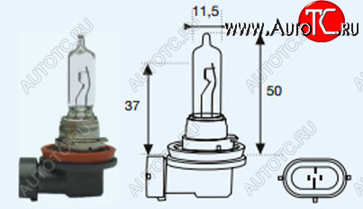 144 р. H9 (12V-65W  PGJ19-5) ЛАМПА УПАКОВКА (1 шт) BLICK (lp0h900-980-o, 64213h9ms820977n10529601pgj195)