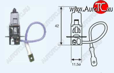 16 р. H3 (24V-70W  PK22S) ЛАМПА УПАКОВКА (1 шт) BLICK (lp0h300-981-o, 24v70wpk22sh3pk22s)