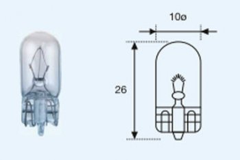 22 р. W5W (T10 24V-5W  W2.1x9.5d) ЛАМПА УПАКОВКА (10 шт) BLICK (lpw5w00-983-t, t1024v5ww21x95dw21x95d). Увеличить фотографию 1