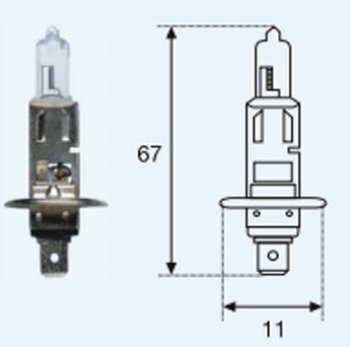 18 р. H1 (12V-55W  P14.5s) ЛАМПА УПАКОВКА (1 шт) BLICK (lp0h100-980-o, 63217160777641509098113017ay08010001). Увеличить фотографию 1