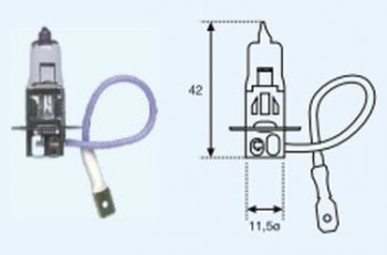 10 р. H3 (12V-55W  PK22S) ЛАМПА УПАКОВКА (1 шт) BLICK (lp0h300-980-o, 12v55wpk22s641519098113018h3n01776). Увеличить фотографию 1