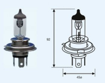 166 р. H4 (12V-60-55W  P43T) ЛАМПА УПАКОВКА (1 шт) SELUM (lp0h400-980-o, 12v6055wp43t33111s6dg01he9098122003). Увеличить фотографию 1