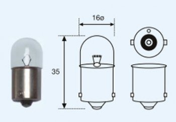 72 р. R10W (T16 12V-10W  BA15s) ЛАМПА УПАКОВКА (10 шт) BLICK (lpr1000-980-t, ba15st1612v10wba15s). Увеличить фотографию 1