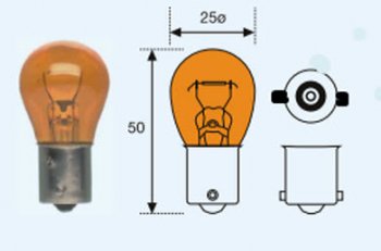 129 р. PY21W (S25 12V-21W  BA15s) ЛАМПА УПАКОВКА (10 шт) BLICK ЖЕЛТ (lpy2100-980y-t, ba15ss2512v21wba15s). Увеличить фотографию 1