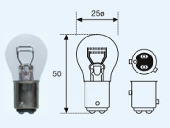 349 р. P214W (12V-214W  BAZ15d) ЛАМПА УПАКОВКА (10 шт) SELUM (lp21400-980-t, 12v214wbaz15dbaz15d). Увеличить фотографию 1