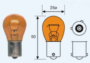 148 р. PY21W (S25 12V-21W  BAU15s) ЛАМПА УПАКОВКА (10 шт) BLICK ЖЕЛТ (lpy2100-981y-t, bau15ss2512v21wbau15s). Увеличить фотографию 1