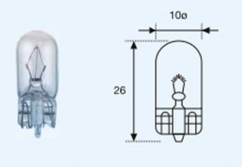 12 р. W5W (T10 12V-5W  W2.1x9.5d) ЛАМПА УПАКОВКА (10 шт) BLICK (lpw5w00-980-t, t1012v5ww21x95dw21x95d). Увеличить фотографию 1