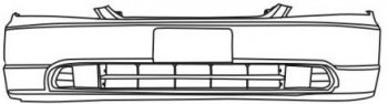 3 399 р. CIVIC БАМПЕР ПЕРЕДН (СЕДАН) (КУПЕ) (Тайвань) ГРУНТ (hdcvc00-160x, 04711s5aa90zz). Увеличить фотографию 1