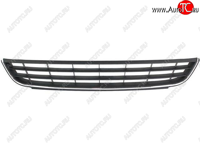 1 269 р. Центральная решетка переднего бампера BodyParts  Volkswagen Jetta  A6 (2011-2015) седан дорестайлинг (молдинг хром)