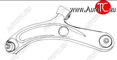 2 699 р. SWIFT РЫЧАГ ПЕРЕДН ПОДВЕСКИ ЛЕВ НИЖН (Тайвань) (szswf05-810-l, sh91027)