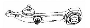 4 099 р. W220 РЫЧАГ ПЕРЕДН ПОДВЕСКИ ЛЕВ НИЖН ЗАДН (Тайвань) (md22098-811-l, sh32021). Увеличить фотографию 1