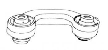 679 р. PASSAT {AI A4 94-01A6 94-Super B 02-} СТОЙКА СТАБИЛИЗАТОРА ПРАВ (Тайвань) (vwpas97-840-r, sh11026). Увеличить фотографию 1