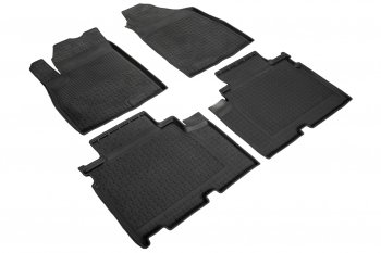 2 699 р. Резиновые коврики с высоким бортом SEINTEX Jetour X90 Plus (2021-2024) (Черный). Увеличить фотографию 2