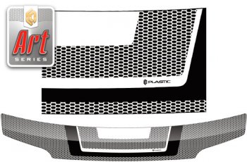 2 099 р. Дефлектор капота (M401S, M402S, M411S) CA-Plastic  Daihatsu Coo (2005-2012) (Серия Art черная). Увеличить фотографию 1