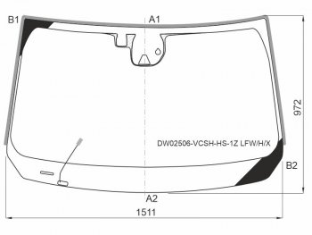 12 399 р. Стекло лобовое (Обогрев щеток Камера Датчик дождя Молдинг) Jeep Cherokee 18-21 (DW02506-VCSH-HS-1Z LFW/H/X). Увеличить фотографию 1