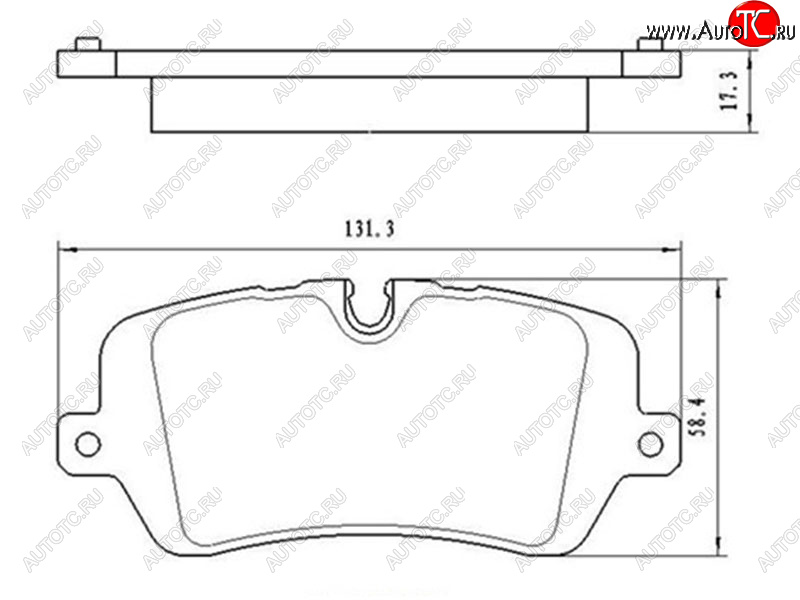 1 179 р. Копируемое: Колодки тормозные задние LH-RH SAT Land Rover Range Rover 4 L405 дорестайлинг (2012-2017)