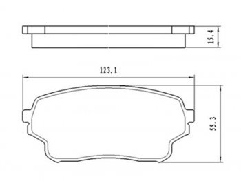 1 139 р. Колодки тормозные передние FR-FL SAT  Suzuki Grand Vitara ( FTB03 3 двери,  3TD62, TL52 5 дверей) - Grand Vitara XL7. Увеличить фотографию 1