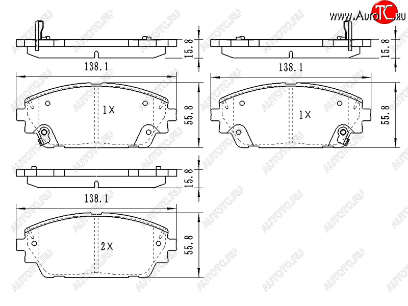 1 049 р. Колодки тормозные перед FL-FR SAT Mazda 3/Axela BP седан (2019-2024)