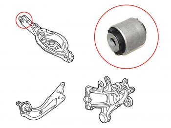 499 р. Сайлентблок заднего поперечного рычага (под пружин) MAZDA 6 12-CX-5 11-MAZDA 3 13- (ST-GHP9-28-350B). Увеличить фотографию 1