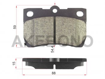 Колодки тормозные зад LH-RH SAT Lexus GS 300 2 S160  дорестайлинг (1997-2001)