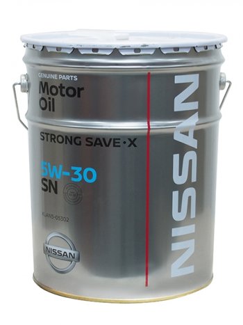 16 999 р. Масло моторное NISSAN 5W-30 SN STRONG SAVE X 20л (KLAN5-05302). Увеличить фотографию 1