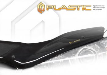 2 799 р. Дефлектор капота CA-Plastic Exclusive  Skoda Octavia  А8 (2019-2022) (classic черный, без надписи). Увеличить фотографию 1