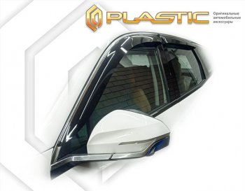 1 799 р. Ветровики дверей CA-Plastic  Geely Atlas Pro  NL3 (2019-2024) (Classic полупрозрачный). Увеличить фотографию 1