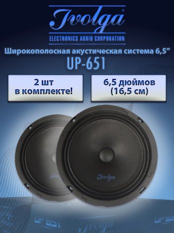 Широкополосная акустическая система Ivolga UP-651 Уаз Патриот 3163 5 дв. 2-ой рестайлинг (2017-2024)