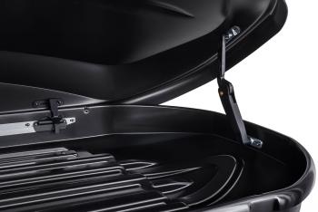 25 599 р. Багажный бокс на крышу (двусторонний) Pentair RESORT 450L BMW Z4 G29 кабриолет дорестайлинг (2018-2023) (черный глянец). Увеличить фотографию 5