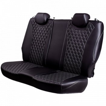 12 499 р. Комплект чехлов для сидений (РЗС 40/60, 3Г, Орегон) БАЙРОН Lord Autofashion Audi A3 8PA хэтчбэк 5 дв. дорестайлинг (2003-2005) (черный , вставка черная, строчка черная). Увеличить фотографию 4