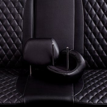 12 499 р. Комплект чехлов для сидений (РЗС 40/60, 3Г, Орегон) БАЙРОН Lord Autofashion  Audi A3  8PA хэтчбэк 5 дв. (2003-2013) (черный , вставка черная, строчка черная). Увеличить фотографию 7
