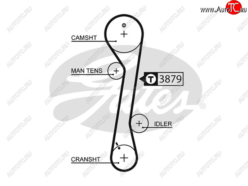 2 199 р. Ремень ГРМ HYUNDAI I30 2.0 08-ELANTRA 2.0 00-06KIA CEED 2.0 06-12CERATO 2.0 04-09 (5457XS)