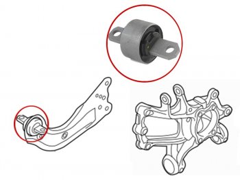 849 р. Сайлентблок заднего продольного рычага передний MAZDA CX-5 (ST-KR11-28-200-B). Увеличить фотографию 1