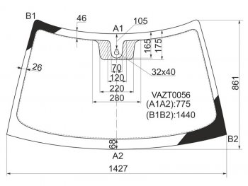 3 789 р. Стекло лобовое (Датчик дождя) LADA 2110 95-14  2111 97-14  2112 99-09  Priora 07-18 (VAZT0056). Увеличить фотографию 1