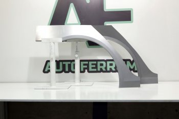 7 999 р. Задние ремонтные арки (комплект) AUTOFERRUM  Skoda Octavia  A5 (2004-2013) (Холоднокатаная сталь 0,8 мм). Увеличить фотографию 1