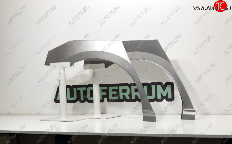 7 999 р. Задние ремонтные арки (комплект) AUTOFERRUM INFINITI M35 (2005-2010) (Холоднокатаная сталь 0,8 мм)