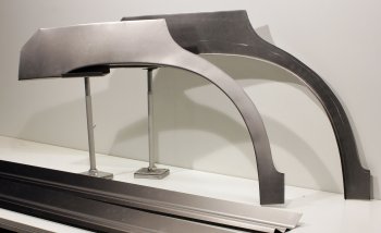 8 949 р. Задние ремонтные арки и пороги (с усилителем) AUTOFERRUM  Hyundai Santa Fe  1 (2000-2012) (Холоднокатаная сталь 1 и 1.2 мм). Увеличить фотографию 1