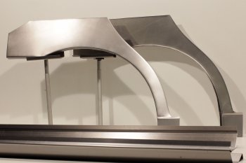 8 949 р. Задние ремонтные арки и пороги (с усилителем) AUTOFERRUM  Chevrolet Lanos  T100 (2002-2017) (Холоднокатаная сталь 1 и 1.2 мм). Увеличить фотографию 1