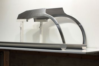 8 399 р. Задние ремонтные арки и пороги AUTOFERRUM  Subaru Forester  SG (2002-2008) (Холоднокатаная сталь 1 и 1.2 мм). Увеличить фотографию 1