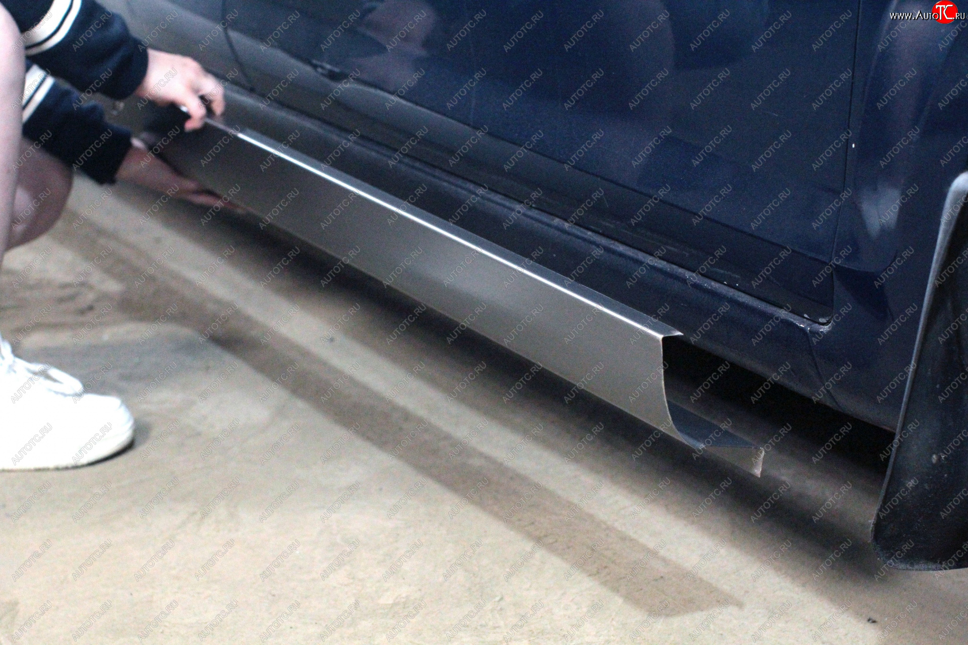 6 999 р. Комплект ремонтных порогов (с усилителем) AUTOFERRUM Ford Focus 2 седан рестайлинг (2007-2011) (Холоднокатаная сталь 1 мм)
