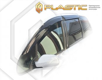 1 799 р. Дефлектора окон CA-Plastic Peugeot 307 универсал рестайлинг (2005-2008) (Classic полупрозрачный). Увеличить фотографию 1