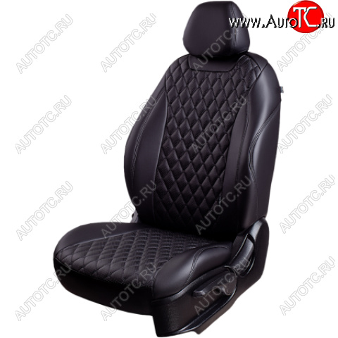 12 749 р. Комплект чехлов для сидений (РЗС 40/60, 3Г, Орегон) БАЙРОН Lord Autofashion  Audi A3  8PA хэтчбэк 5 дв. (2003-2013) (черный, вставка черная, строчка черная)