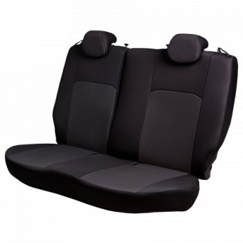 4 949 р. Комплект чехлов для сидений (РЗС 40/60, 2Г жаккард) Дублин Жаккард Lord Autofashion  Chevrolet Cobalt (2011-2024), Ravon R4 (2016-2020) (черный, вставка Стежок серая, строчка черная). Увеличить фотографию 3