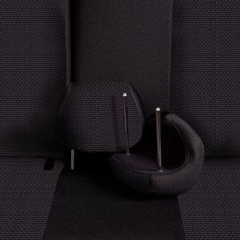 4 949 р. Комплект чехлов для сидений (РЗС 40/60, 2Г жаккард) Дублин Жаккард Lord Autofashion  Chevrolet Cobalt (2011-2024), Ravon R4 (2016-2020) (черный, вставка Стежок серая, строчка черная). Увеличить фотографию 9