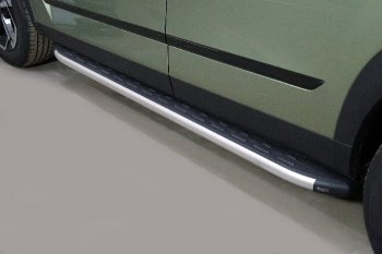 Пороги алюминиевые с пластиковой накладкой ТСС Тюнинг JAECOO J7 (2023-2024)