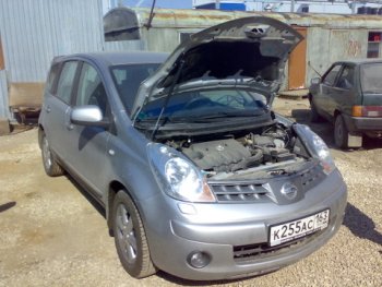 2 699 р. Упор капота Nissan Note I (2005-н.в.) ТехноМастер (8231.6600.04). Увеличить фотографию 1