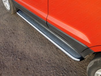 Пороги с площадкой 42,4 мм ТСС Тюнинг Ford (Форд) EcoSport (ЭкоСпорт) (2013-2019) дорестайлинг