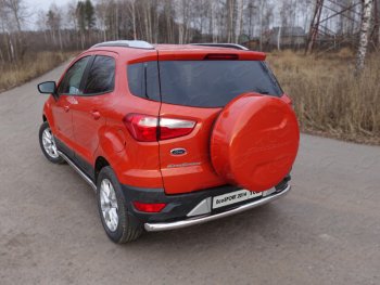 Защита задняя (нержавейка 60,3 мм) ТСС Тюнинг Ford (Форд) EcoSport (ЭкоСпорт) (2013-2019) дорестайлинг