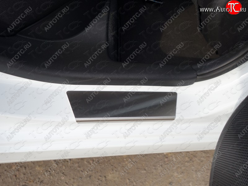 1 499 р. Накладки на порожки салона ТСС Тюнинг  Hyundai Sonata  LF (2014-2017) (Лист шлифованный)